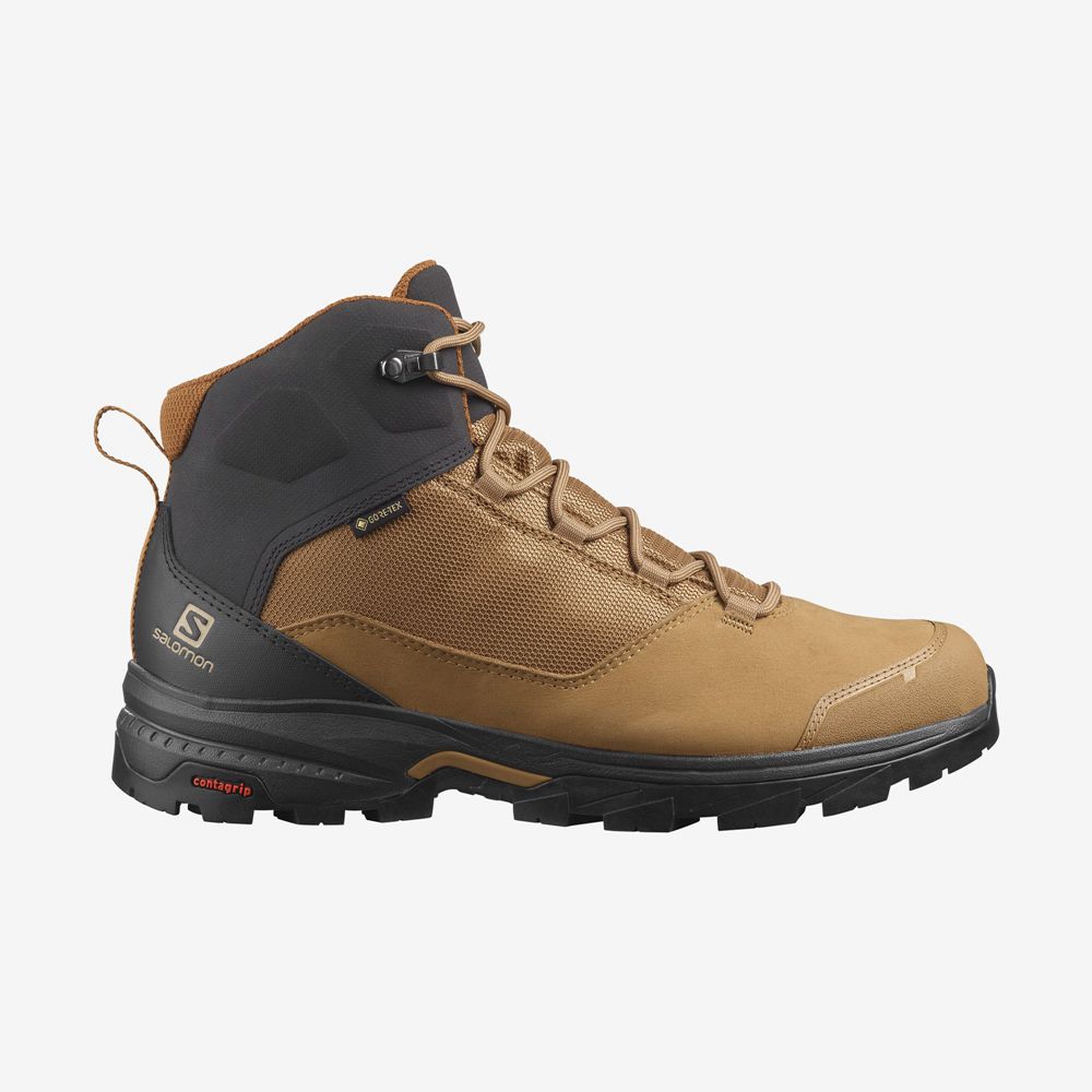 Botas De Montaña Salomon Hombre Marrones - Salomon Argentina OUTWARD GORE-TEX,739628-UVZ